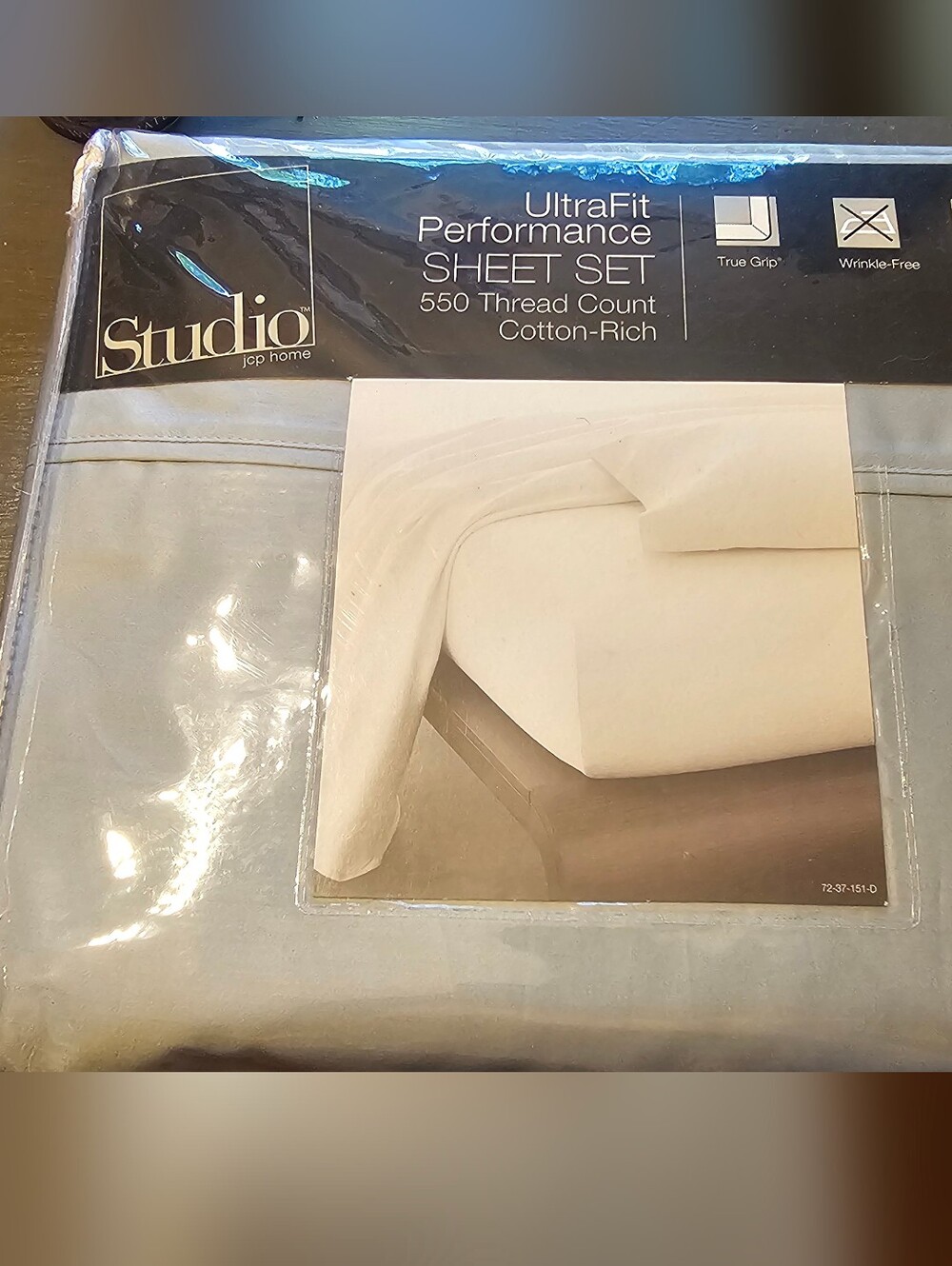 Studio Home UltraFit Performance King Sheet Set 550 Thread Count Abyss Green NIP